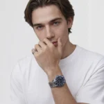 Iconic GMT Link Black Blue Ceramic Bezel Silver - Image 2