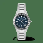 Iconic GMT Link Brushed Bezel Silver