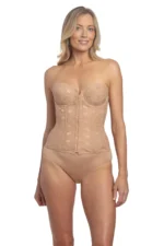 Lace Front Closure Corset Bridal Bra 8249