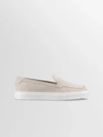 Lido Suede Loafer in Ivory