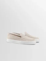 Lido Suede Loafer in Ivory - Image 2