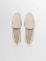 Lido Suede Loafer in Ivory - Image 3