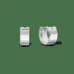 Line Earrings Polished Silver 5.5mm