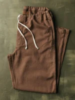 lounge pant in field brown - Image 2