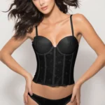 Low Back Strapless Corset Bridal Bra 7777