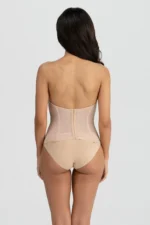 Low Back Strapless Longline Corset Bridal Bra 8980 - Image 2