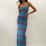 Lucy Maxi Dress Juan Stripe