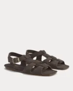 Made in Italy Opanka Sandal | Cacoa Suede - Image 2