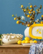 Lemon Lined Cream Bowl - Image 3