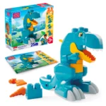 Mega Bloks Jogo de Construção 3 em 1 Dinossauro Monte e Ataque