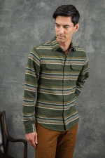Men's Field Jacket M-65 Style 4 Pocket Olive - Image 2