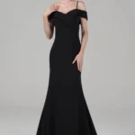 Mermaid Court Train Elastic Cloth Wedding Dress CW2647