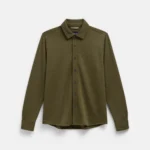 Midweight Pique Button-Down Shirt