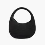 Mini Crescent | Black Suede