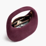 Mini Crescent | Burgundy Suede - Image 3