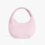 Mini Crescent | Pink Suede