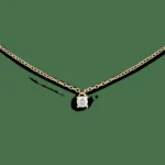 Mirelle Solitaire Necklace Gold