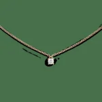 Mirelle Solitaire Necklace Rose Gold