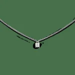 Mirelle Solitaire Necklace Silver