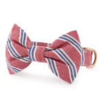 Nantucket Stripe Bow Tie Collar