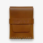 No. 155-GD Card Case with Flap Bears, Tan