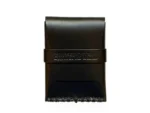 No. 155-GD Card Case with Flap, Black