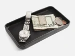 No. 309-GD Leather Valet Tray Skel, Black - Image 3