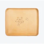 No. 471-GD Large Leather Valet Tray Soccer, Natural