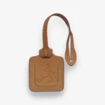 No. 645-GD Luggage Tag Skel, Natural