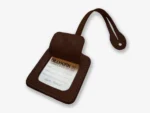 No. 645 Luggage Tag, Dark Brown - Image 2
