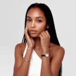 Ophelia Mini Dark Brown Lizard White Guilloché Rose Gold - Image 2