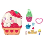 Polly Pocket Set de Juego Compacto Conejito con Canasta de Fresas