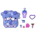 Polly Pocket Set de Juego Compacto Ositos Abrazo de Mora Azul