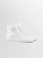 Primo Leather Sneaker in Triple White - Image 2