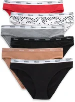 Hanes Women's Originals Bikini Panties Breathable Stretch Cotton Underwear Assorted 6-pack