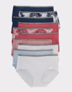 Hanes Women's Originals Bikini Panties Breathable Stretch Cotton Underwear Assorted 6-pack - Image 2