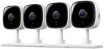 Tapo 1080P Indoor Wired Security Camera - Works as a Baby & Pet Monitor, Motion Detection, 2-Way Audio, Siren, Night Vision, Subscription-Free Local or Optional Cloud, Works with Alexa, C100(4-Pack) - Image 3