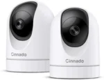 Cinnado 2K Home Security Cameras-2.4Ghz WiFi Indoor Camera with 360° Motion Detection for Pets/Nanny/Baby/Dog, 2 Way Audio, 24/7 SD Card Storage, Cloud Storage, Works with Alexa & Google Home, D1 4P - Image 3