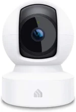 Kasa 1080p Indoor Pan/Tilt Wired Security Camera - Works as a Baby & Pet Monitor, Motion Detection & Tracking, 2-Way Audio, Night Vision, Subscription-Free Local Storage or Optional Cloud, EC71