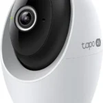 Tapo 1080P Indoor Pan/Tilt Wired Security Camera - Works as a Baby & Pet Monitor, Motion Detection, 2-Way Audio, Siren, Night Vision, Subscription-Free Local Storage or Optional Cloud, Black, C201