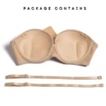 Plusexy Women's Push Up Strapless Bra Thick Padded Underwire Convertible Multiway Bras - Image 3