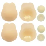 Sticky Bra Push Up - 2 Pairs Backless Strapless Bra Invisible Adhesive Bras for Wedding Prom with Nipple Pasties - Image 3