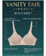 Vanity Fair Women's Beauty Back Smoothing Strapless Bra, 4-Way Stretch Fabric, Lightly Lined Cups up to H - Image 3