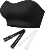 PRETTYWELL Strapless Bra Push Up Bandeau Bras for Women Front Hook Tube Top Bra Non-Slip Seamless Padded Wireless Invisible - Image 2