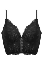 Upushall Strapless Longline Bras for Women Lace Push Up Padded Underwire Bra with Convertible Straps - Image 3