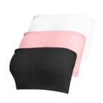 Strapless Bras for Women Jelly Supportive Bandeau Bra Non Slip Wireless Padded Push Up Seamless Tube Top Bra M-2XL - Image 2