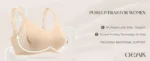 OEAK Supportive Strapless Bras for Women Push Up Wireless Bandeau Bra Non Slip Seamless Bras Comfortable Padded Bralette - Image 3