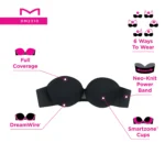 Maidenform Women's DreamWire Multi-Way Underwire Bra, Strapless 6-Way Convertible Bra