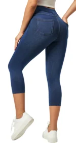 IUGA Stretchy Jeans for Women High Waist Jeggings Tummy Control Skinny Jeans Pull on Leggings with Pockets Trendy Casual - Image 2
