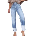 Sidefeel Jeggings for Women High Waisted Tummy Control Skinny Jeans Stretchy Butt Lifting Knit Denim Pants - Image 3